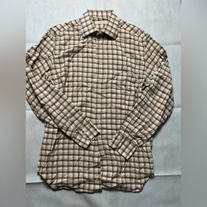 Ermenegildo Zegna brown and grey gingham check size 41/16